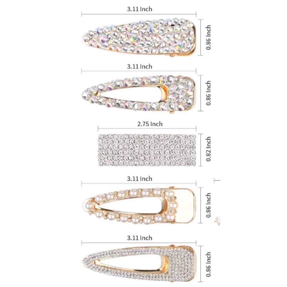 π₯³ GET ALL NEW 5 BLING HAIR CLIPS FOR $30 FIRM - Picture 5 of 8